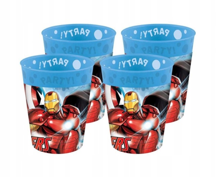 Стаканчики багаторазового використання Avengers Infinity Stone, 250 мл, 4 шт. — фото 2