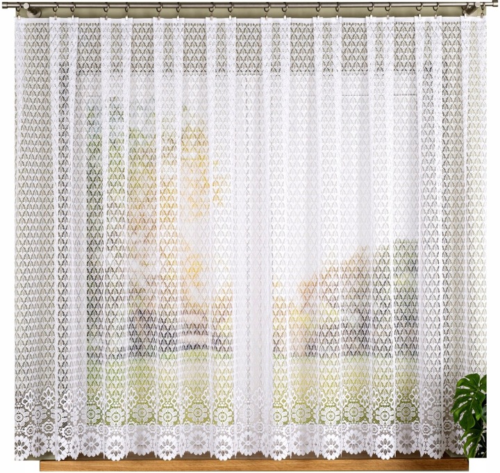 Faustyna záclona žakárová vzor 004411 400x160 cm rovná (hotová) s lemováním