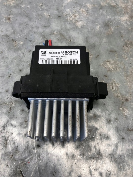 resistor, rheostat, regulator heater fan resistor OPEL 13598091