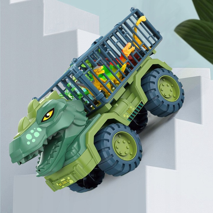 Велика вантажівка іграшка автомобіль динозавра T-REX динозаври TRANSPORTER 3 -10 років дітей — фото 9