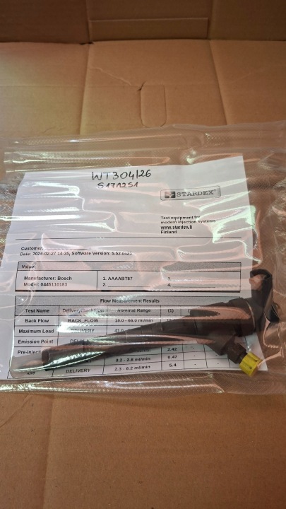 Injecteur FIAT OPEL 1.3JTD 1.3CDTI BOSCH 0445110183 WYDRUK
