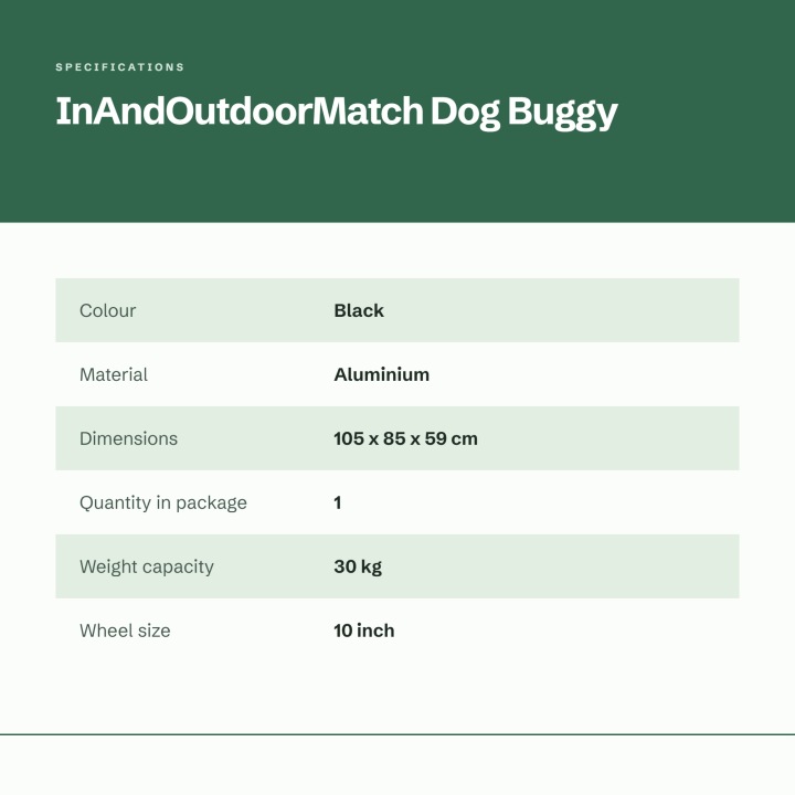 InAndOutdoorMatch - Візок для собак - Складаний - Водонепроникний — фото 4