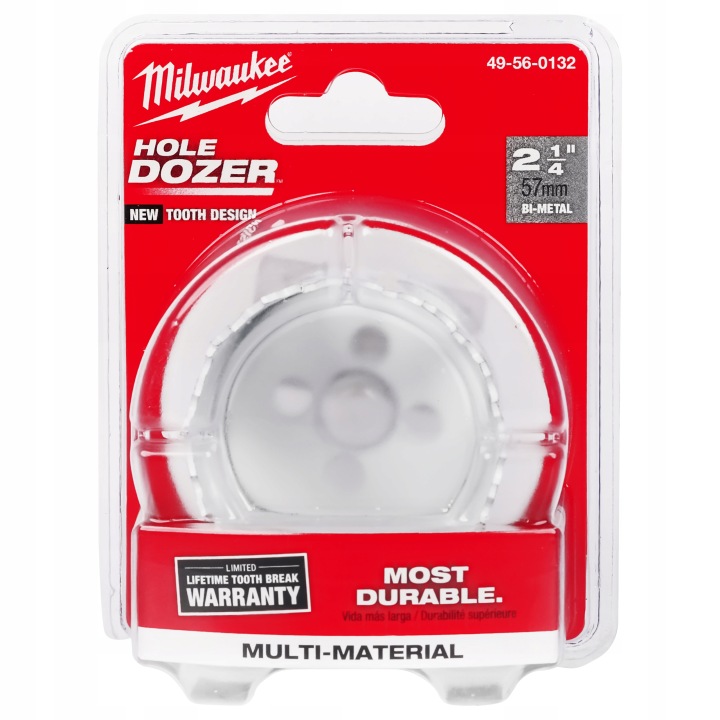 Korunkový Vrták na kovové dřevo 57 mm Milwaukee bimetalová Hole Dozer