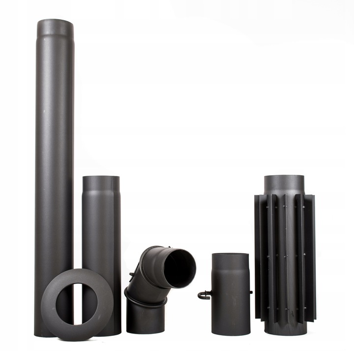 Kolanko 90° regulowane nastawne żaroodporne z rewizją FI 150 do kominka