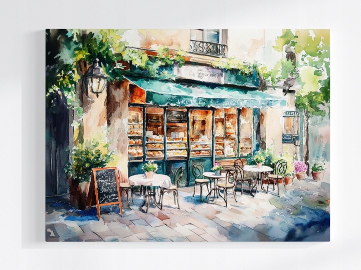 Plakát Kavárna Pekárna Ulička Pohlednice Pohled 100x75