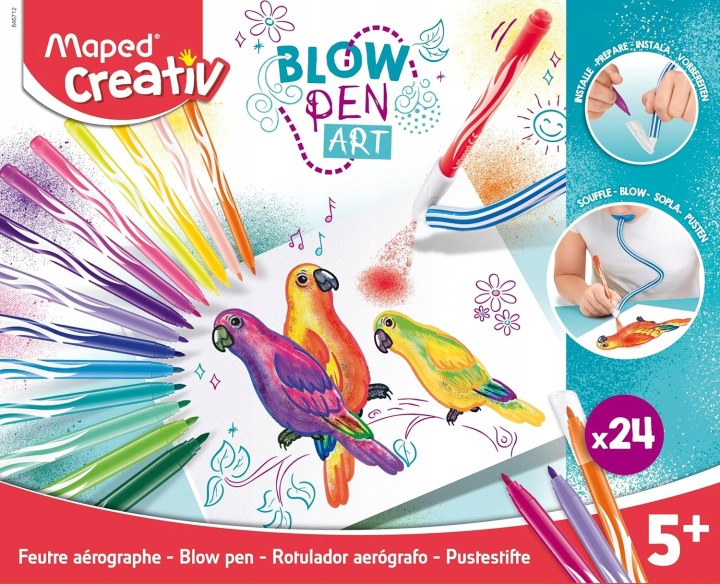 Набір художній MAPED CREATIV 24 фломастери AIR BRUSH