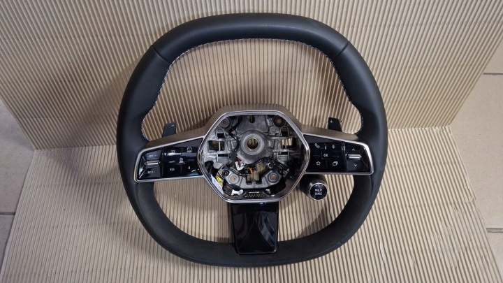 steering wheel, MULTIFUKCYJNA SKORZANA Renault Rafale ALPINE 484001116R