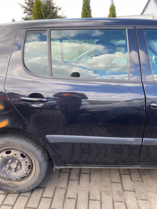 Portière Droit Arrière Arrière kod lakieru 9910 Skoda Fabia II 2 FL 07-14