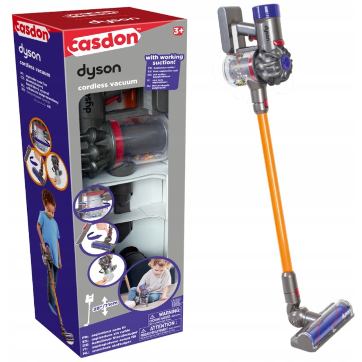 Пилосос DYSON вертикальний для дітей зі звуком бездротовий CASDON — фото 9