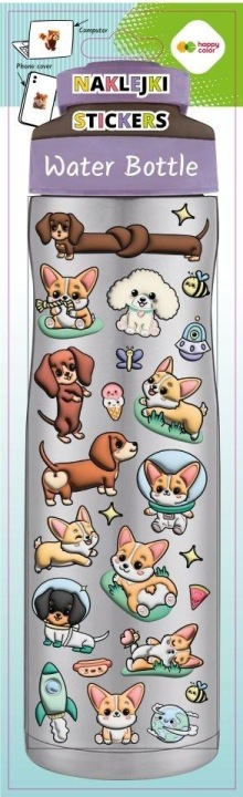 Наклейки декоративні Пляшка для води Коргі Teams Happy Color