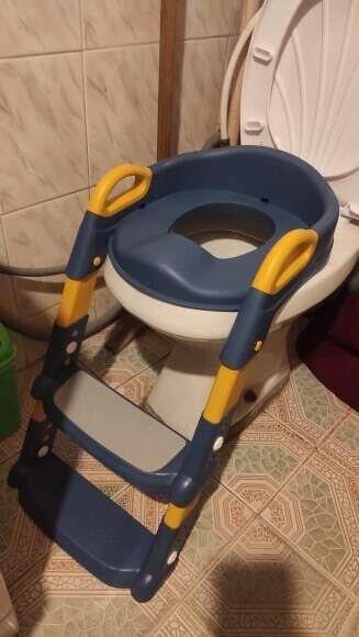 Сходинки Для Дітей для WC Накладка на унітаз Драбинка Сходинки Синя — фото 6