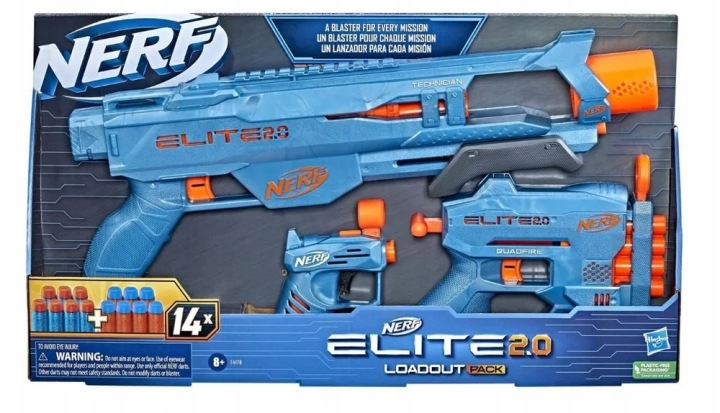 Набір NERF ELITE 2.0 3 запускачі пістолет гвинтівка дробовик і стрілки — фото 2