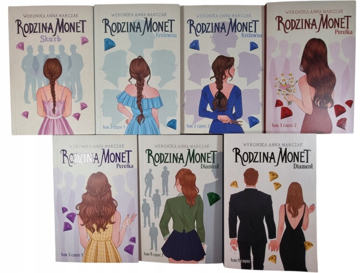 Zdjęcie egzemplarza: Rodzina Monet / zestaw 7 książek / Weronika Anna Marczak