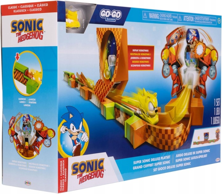 SONIC 3 THE HEDGEHOG набір трек GO GO RACERS DELUXE з міні транспортним засобом — фото 2