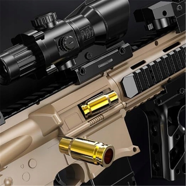 Гвинтівка іграшковий пістолет M416 для дітей з 60 куль ліхтариком прицілами — фото 4