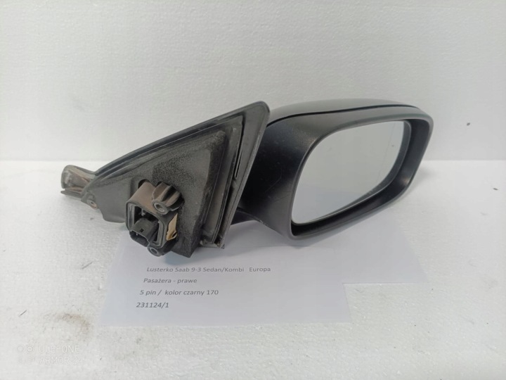 Saab 93 II 9-3 SPECCHIETTO RETROVISORE Destro 5 pin Europa czane colore 170