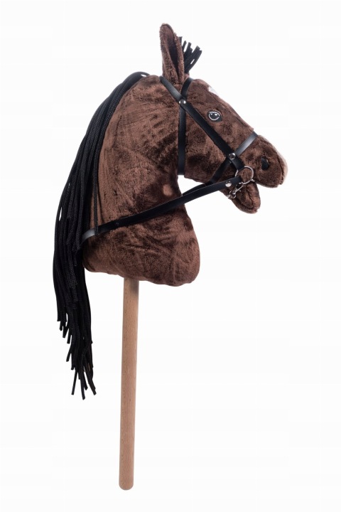 Коричневий кінь на палиці Hobby Horse HKM 2400 — фото 3
