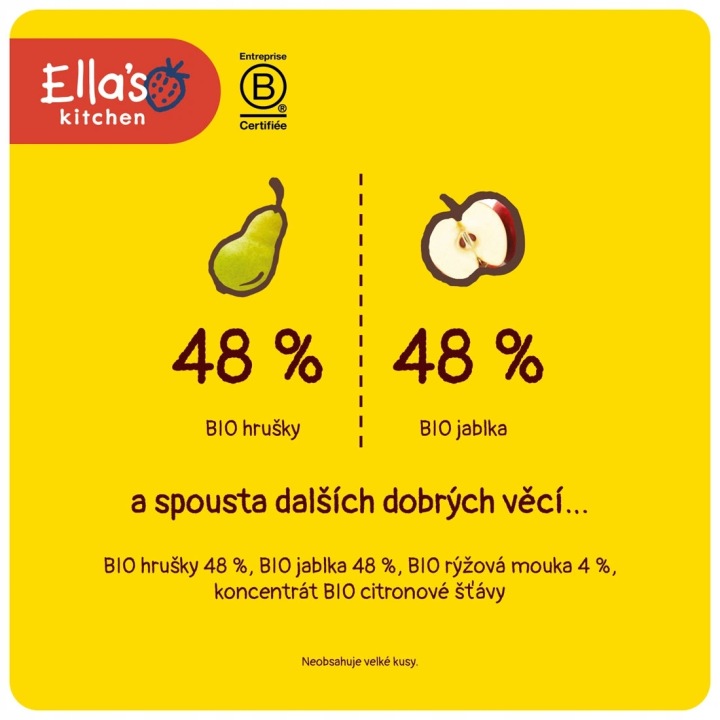 Ella's Kitchen Біо Рис для дітей груша і яблуко від 4 місяців життя 120 г — фото 4