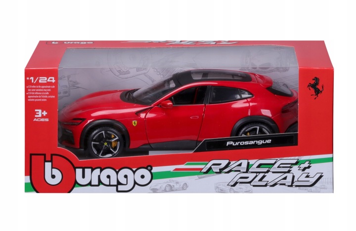 Уцінка - BBurago. Ferrari Purosangue Червоний 1:24 (новий з дефектом) — фото 3
