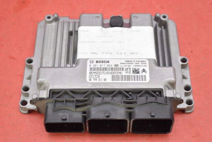 Bedienteil DES MOTORS 9677031180 0281017862 CITROEN C4 2 II B7 1.6 HDI 90 KM