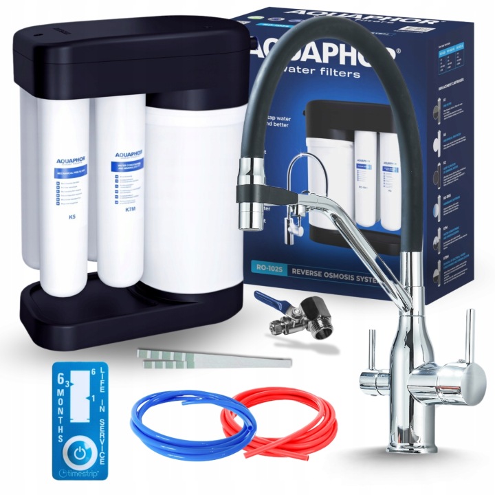Kuchyňská Baterie S Vytahovací Sprškou, Chrom A Vodní Filtr Aquaphor Morion