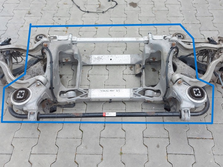 Porsche Taycan Cross Turismo RINFORZO PARAURTI assale ASSALE ANTERIORE CULLA Della sospensione posteriore kombi