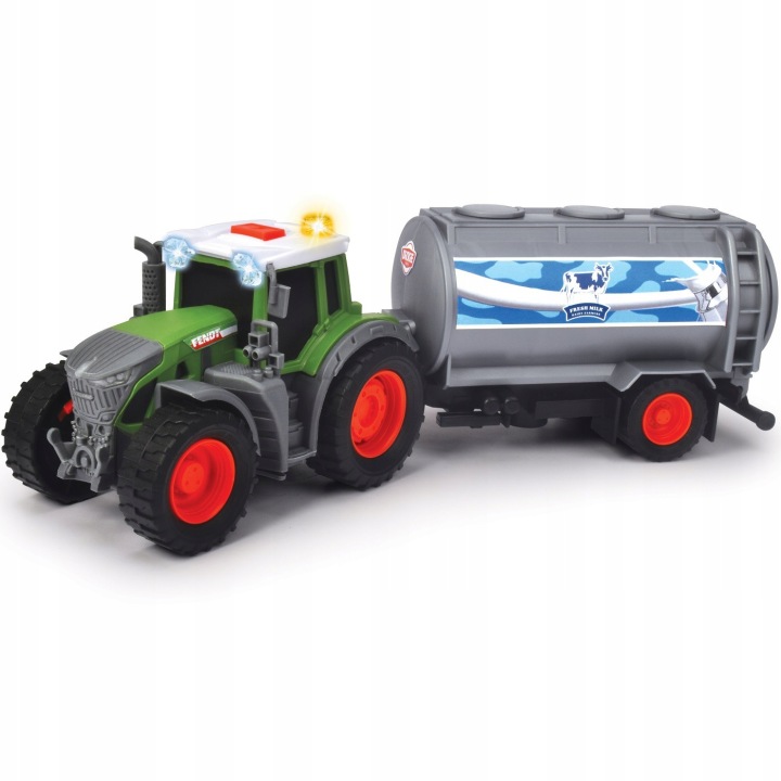 DICKIE FARM TRAKTOR FENDT Z PRZYCZEPKĄ NA MLEKO 26 Model FENDT