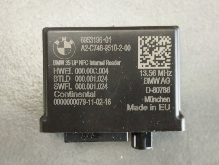 BMW 7 G11 modul NFC 6953196