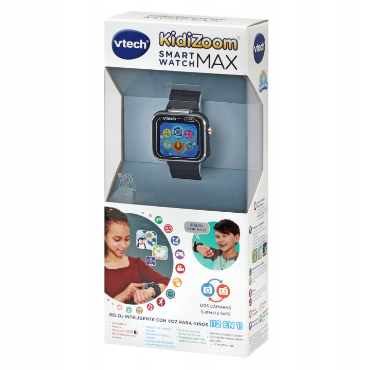 VTECH KidiZoom Smartwatch MAX Годинник електронний чорний — фото 2