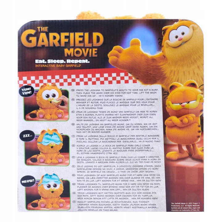 ANIMAGIC Інтерактивний Котик GARFIELD інтерактивний, спить, їх, іграшка +3 роки — фото 3