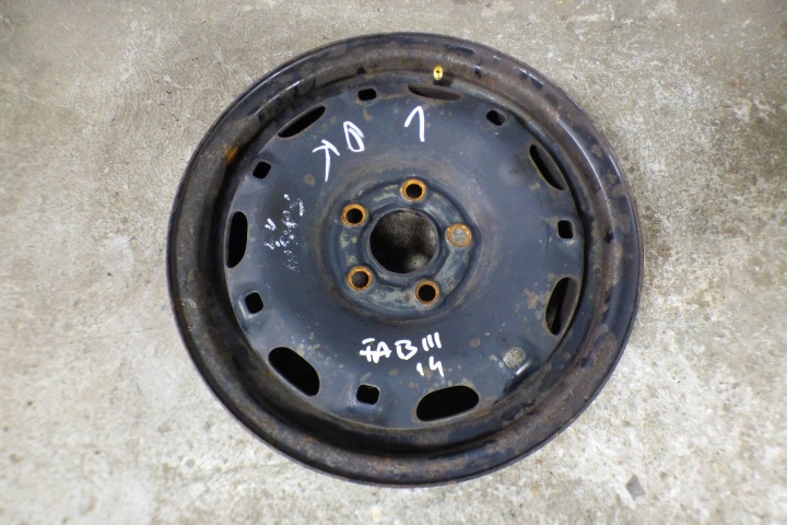 felni 14 5x100 ET35 5Jx14H2 6Q0601027AC original 100%PROSTA SKODA FABIA III