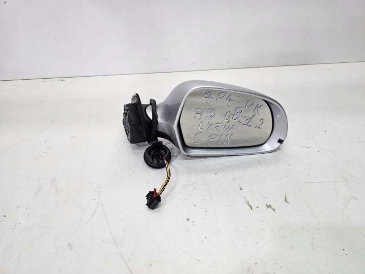 SPECCHIETTO RETROVISORE Destra Anteriore AUDI A3 8P LIFT LX7W 6PIN UK 8P4 SPORTBACK