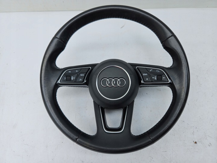 volante TROJRAMIENNA airbag AUDI A4 B9 8W A5 nero pelle, in pelle S-LINE