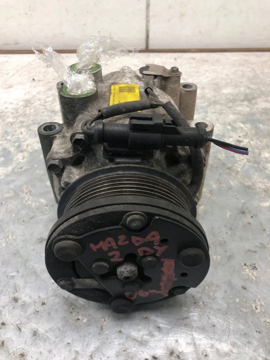compressor compressor; of the air conditioning MAZDA 2 DY YS4H-19D629-AC