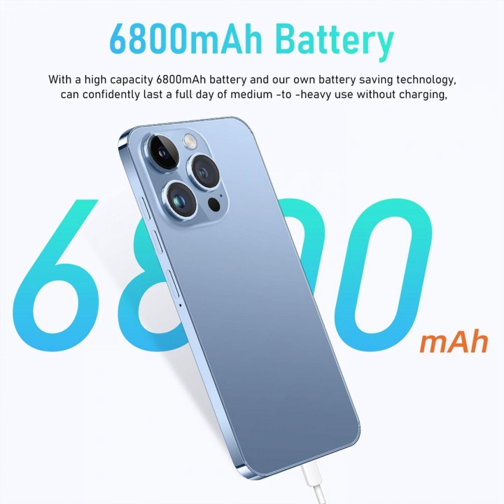 I14pro Max 6,7-дюймовий смартфон 4G, дводіапазонний смартфон 5G WIFI I14pro Max — фото 6