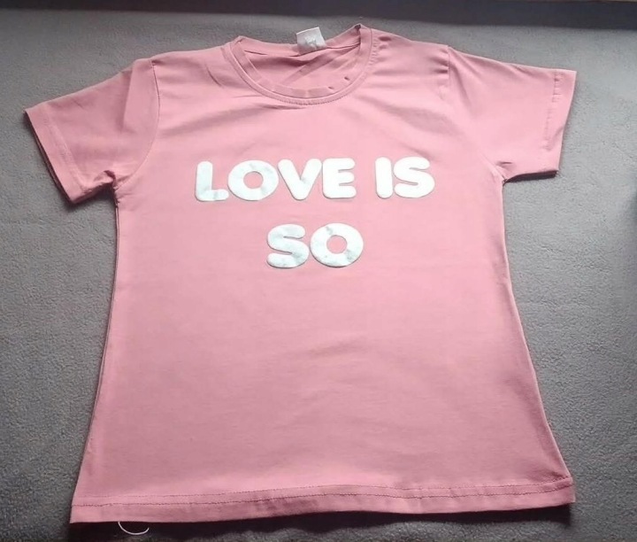 Bluzka t shirt dla dziewczynki bawełniana koszulka krótki rękaw — zdjęcie 28