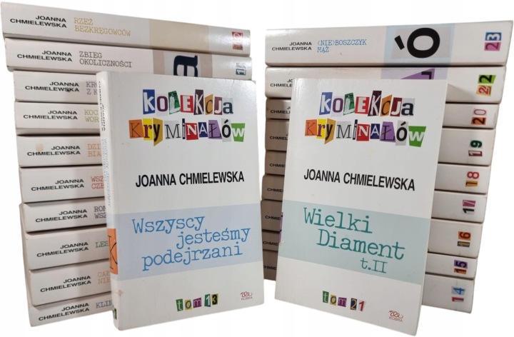 Zdjęcie egzemplarza: Joanna Chmielewska / Kolekcja Kryminałów / zestaw 21 książek