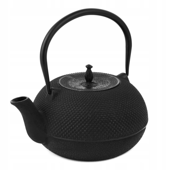 Černá litinová konvice na čaj se sítkem/infuzérem, 1,8 l