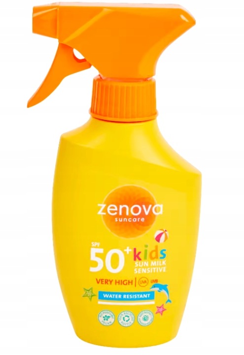 Водонепроникний спрей для засмаги SPF 50 дітей крем Wit. E UVA/UVB безпечний — фото 6