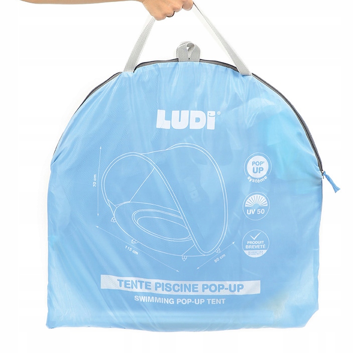 LUDI намет пляжний з басейном типу POP-UP для дітей 10 міс.+ UV50 — фото 5