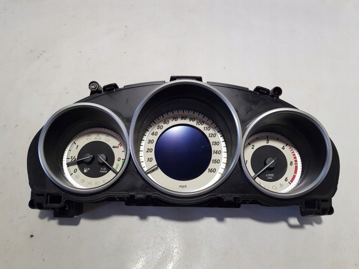 MERCEDES W212 LIFT Instruments tachymètre compte tours Horloge montre tableau bord ANGLIK 2129007929