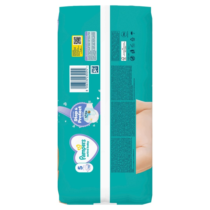 Pampers Підгузки Active Baby Розмір 5, 112 Підгузків, 11-16 кг — фото 6