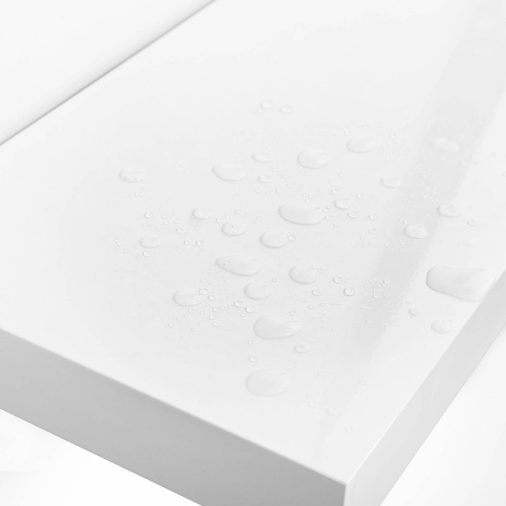 Pływająca półka ścienna skandynawska biała LOFT Głębokość mebla 20 cm