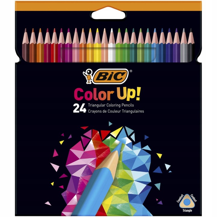 BIC олівці бездеревні трикутні кольоровий колір UP INTENSITY 24 (виставковий) — фото 3