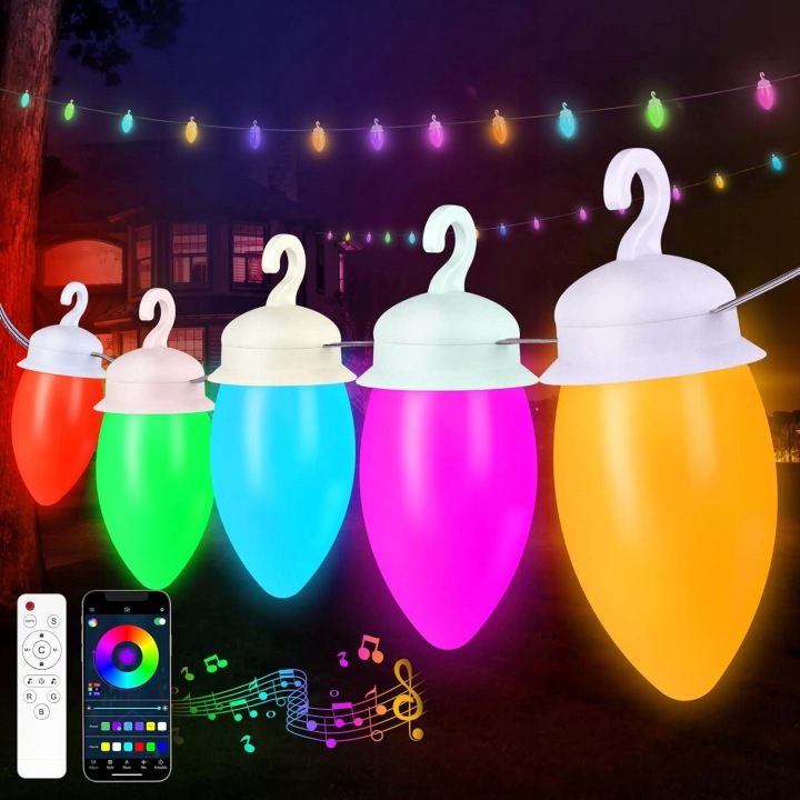 Inteligentní Rgb Led girlanda s dálkovým ovládáním, ovládání pomocí aplikace, řetěz světel