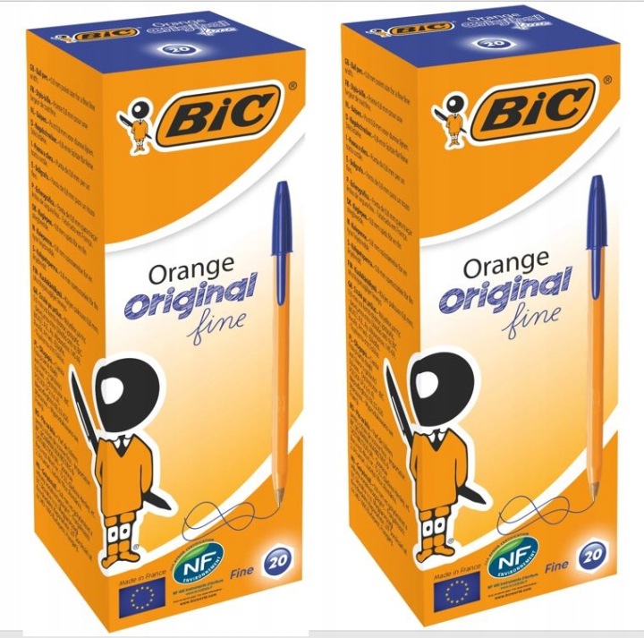 Ручка BIC CRISTAL FINE синій з ковпачком офісний шкільний 0,8 мм — фото 10