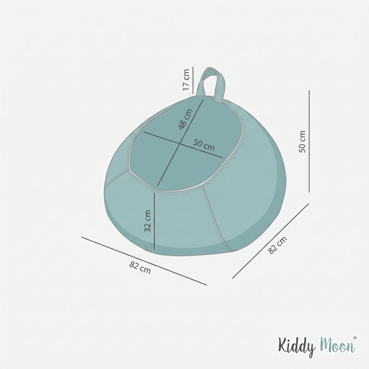 Пуф Крісло-мішок для іграшок 2 в 1 Для Дітей фіолетовий KiddyMoon KM-BAG-EM — фото 3