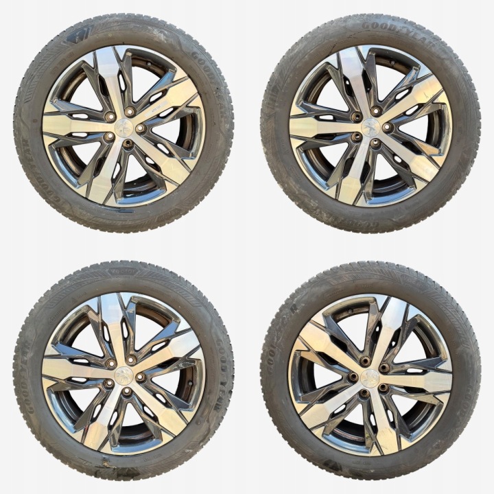 CERCHI ruote pneumatici, gomme PEUGEOT 3008 5008 GOODYEAR 225/55/18" 7MM CALOROCZNE M+S