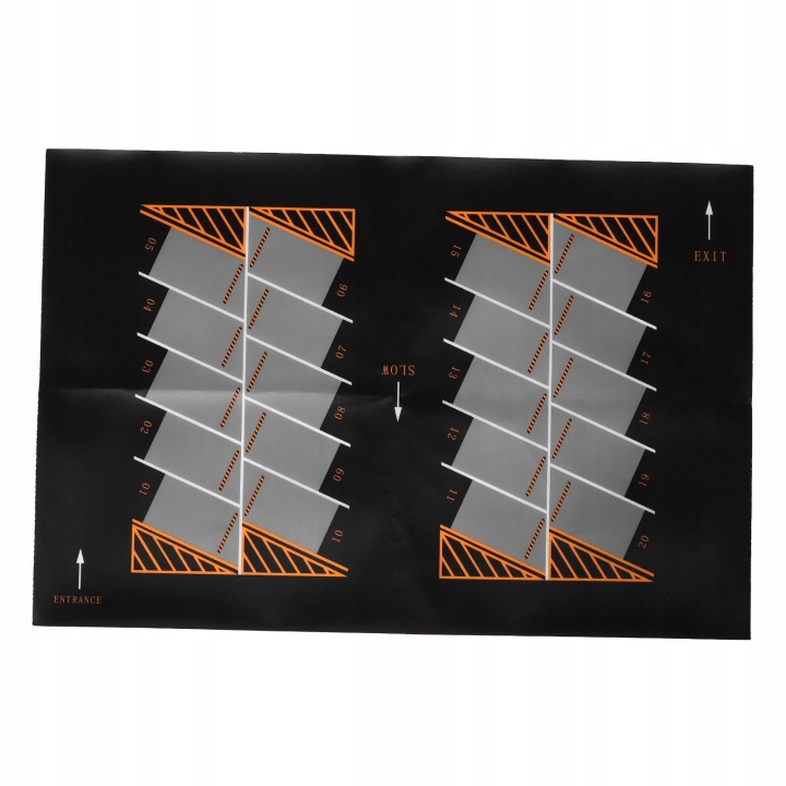 Чорний килимок дитячий з паркінгом, для гри і навчання координації — фото 4