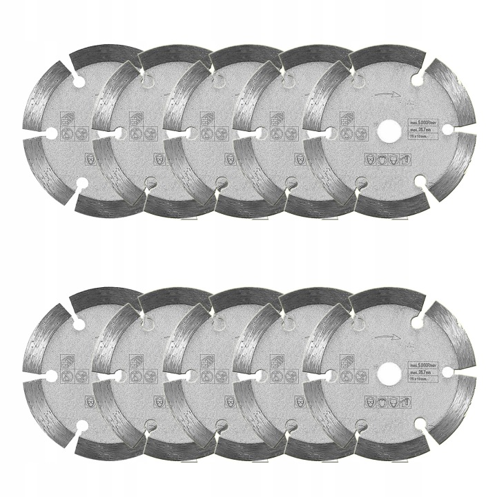 Hilda Diamantový Kotouč Na Betonu Cihlové Kostky 75 x 10 mm 10 Kusů